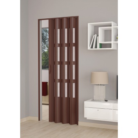 Porta soffietto con vetrini