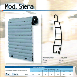 Mod. Siena - Avvolgibili PVC 4Kg/m²